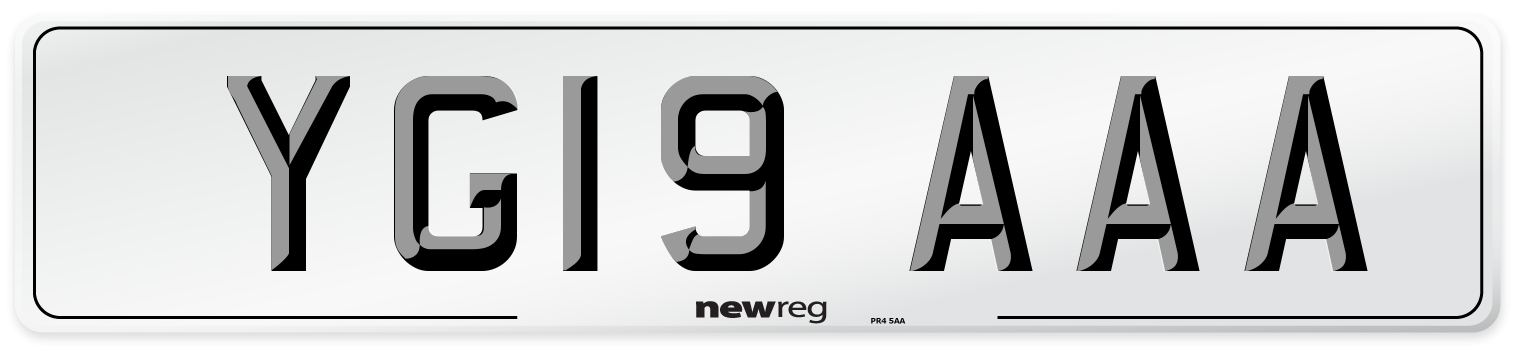 YG19 AAA Number Plate from New Reg